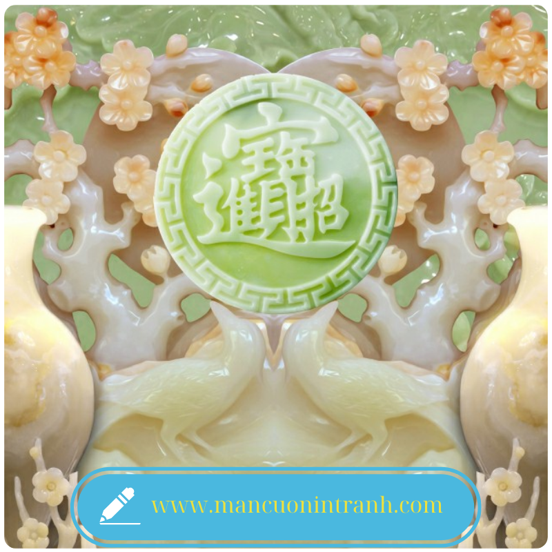 màn cuốn in tranh 3D