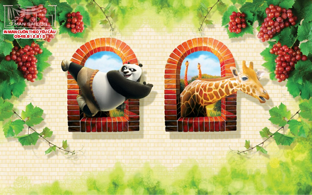 Man cuon in tranh - Màn cuốn in tranh