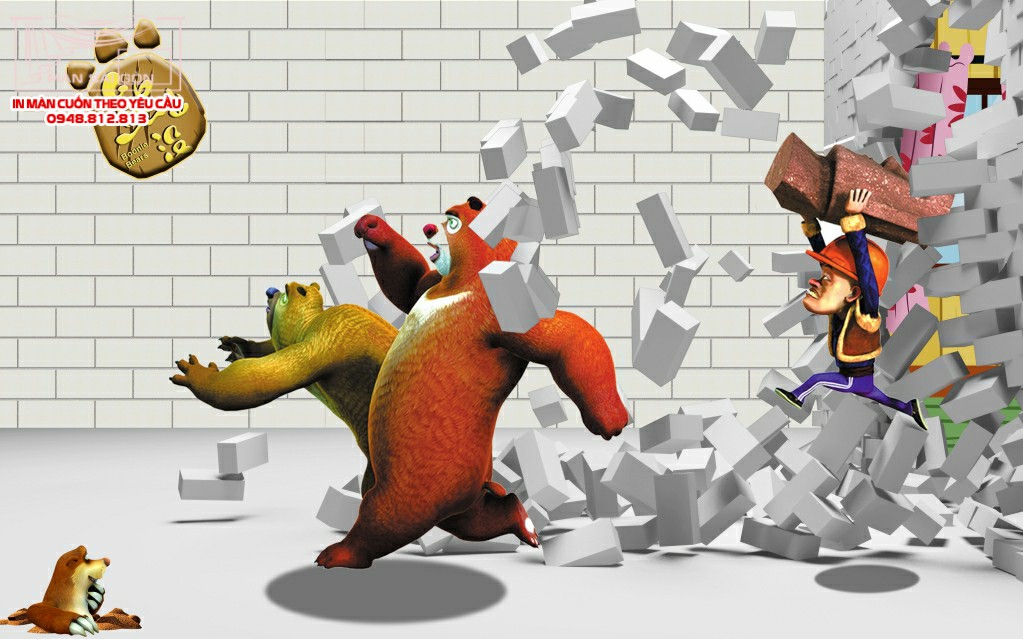 Man cuon in tranh - Màn cuốn in tranh