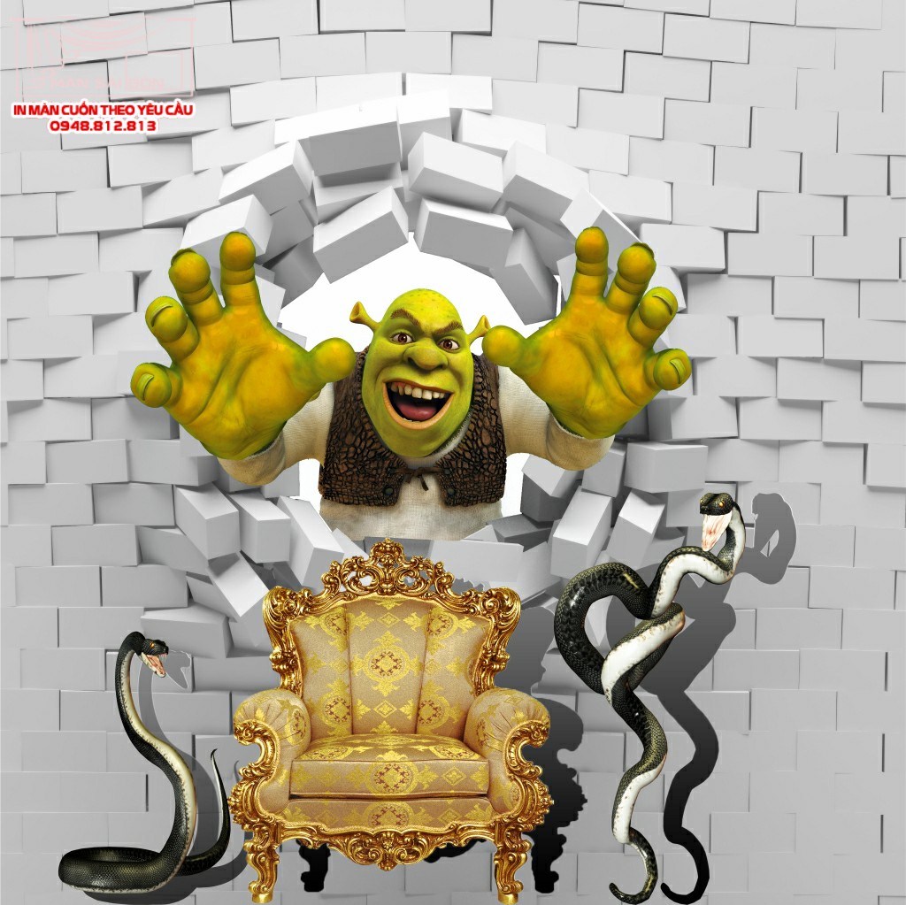 Man cuon in tranh - Màn cuốn in tranh