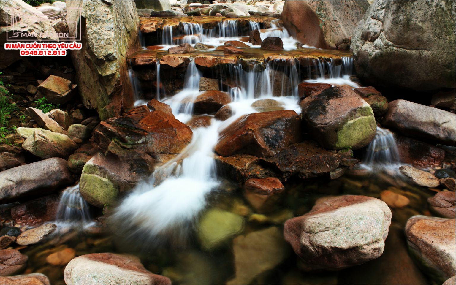 Man cuon in tranh - Màn cuốn in tranh