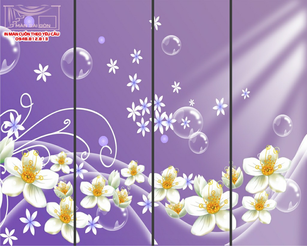 Man cuon in tranh - Màn cuốn in tranh