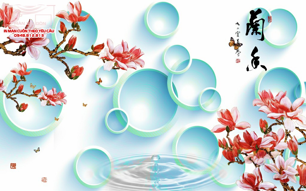 Man cuon in tranh - Màn cuốn in tranh