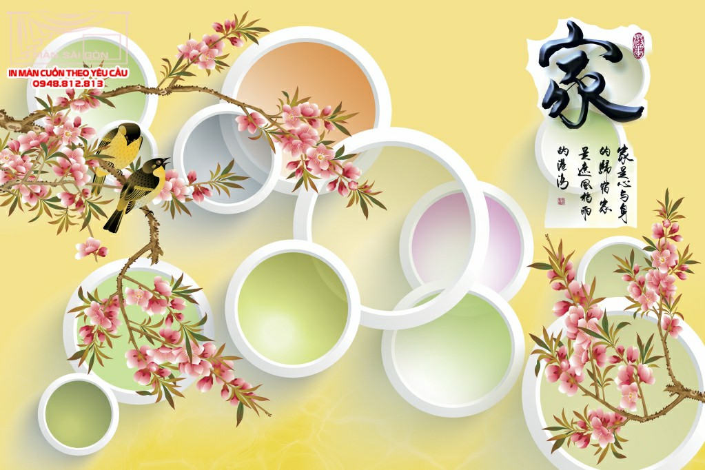 Man cuon in tranh - Màn cuốn in tranh