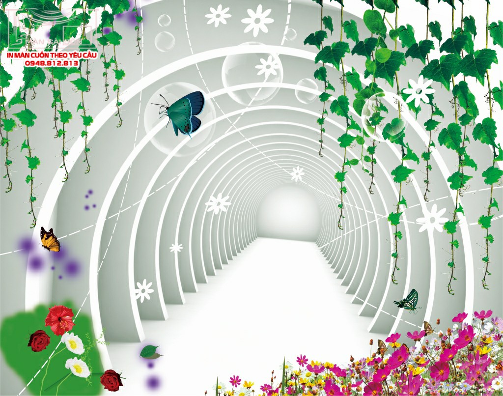 Man cuon in tranh - Màn cuốn in tranh