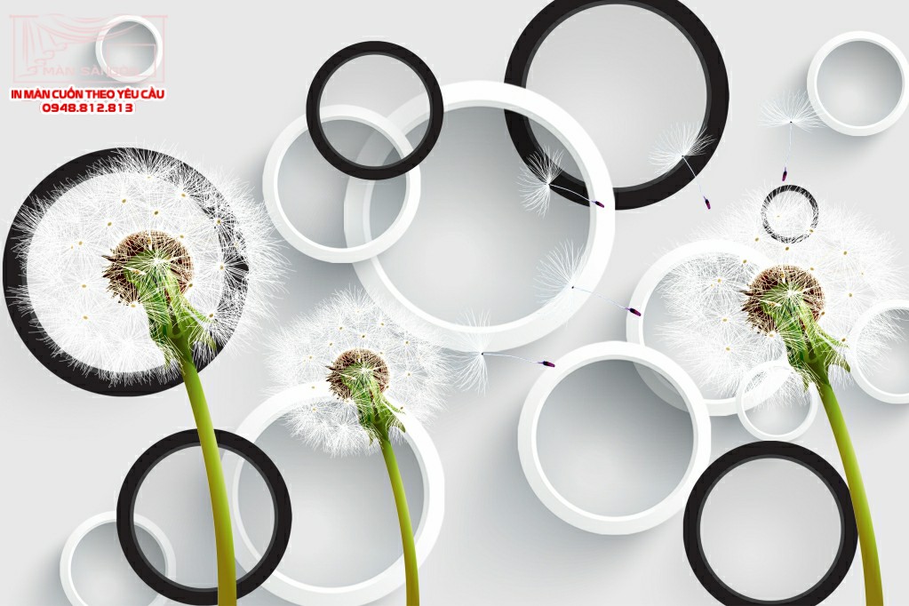 Man cuon in tranh - Màn cuốn in tranh