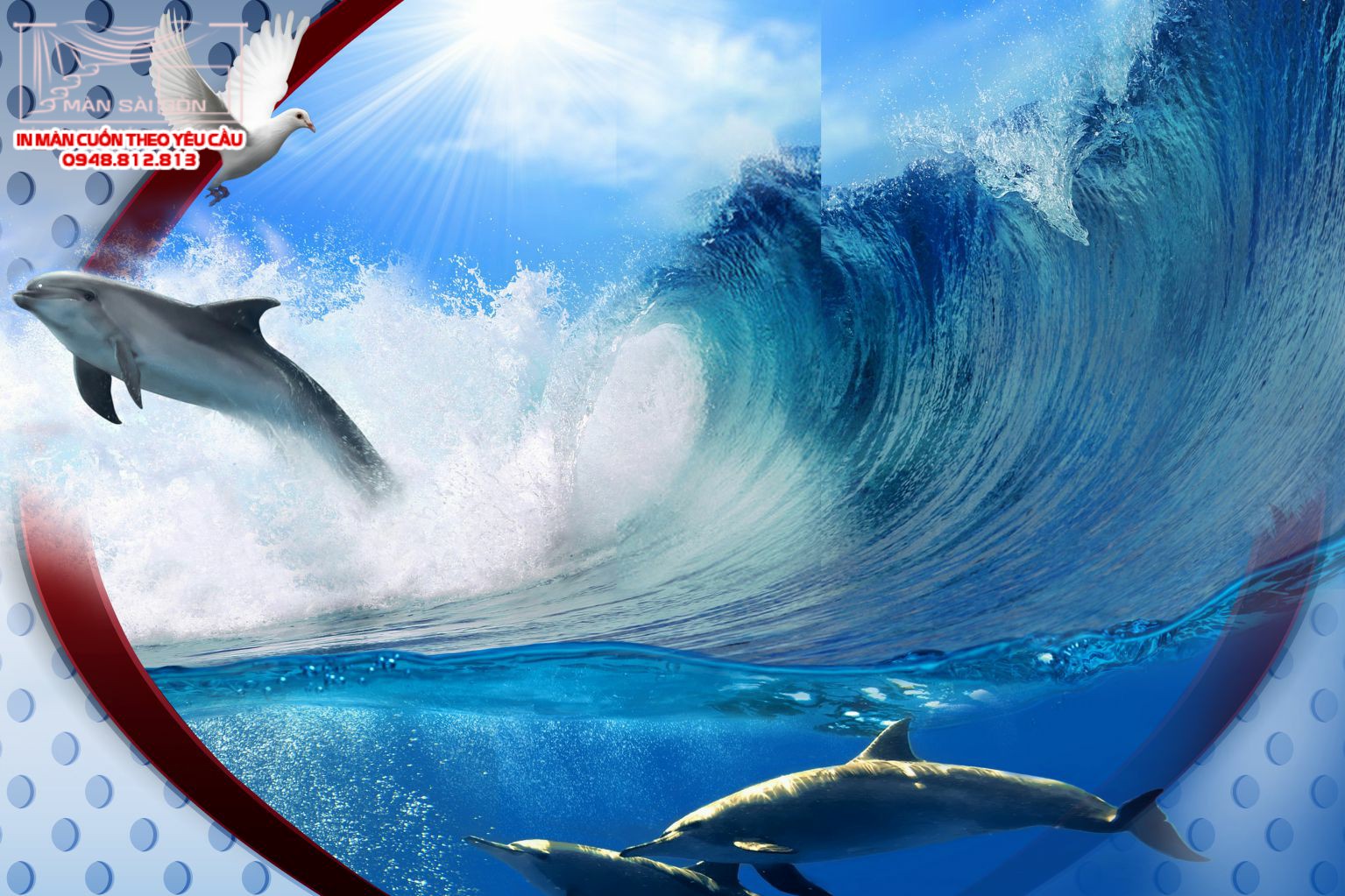 Man cuon in tranh - Màn cuốn in tranh