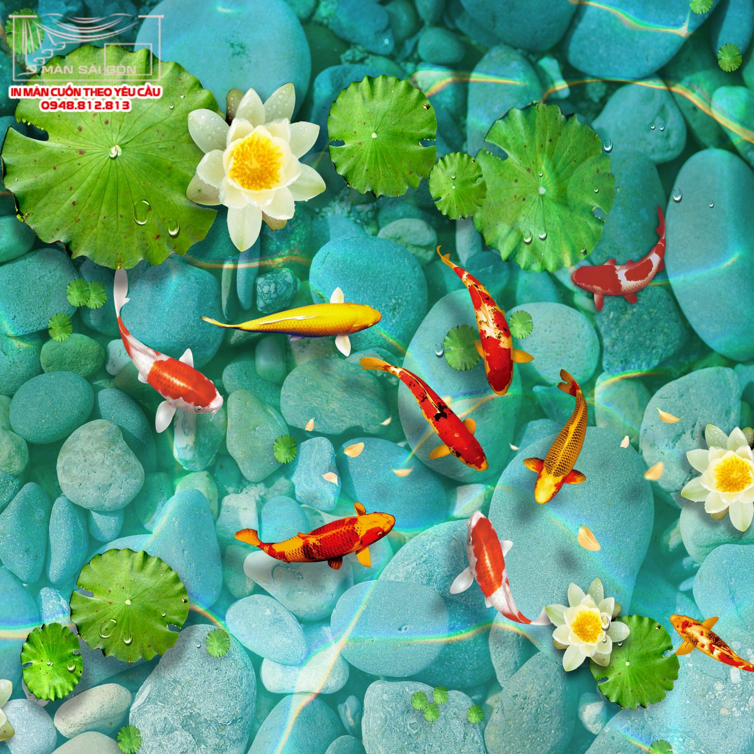 Man cuon in tranh - Màn cuốn in tranh