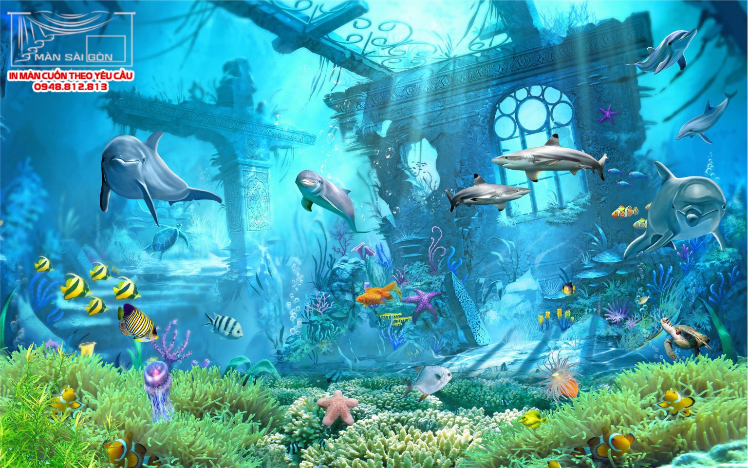 Man cuon in tranh - Màn cuốn in tranh