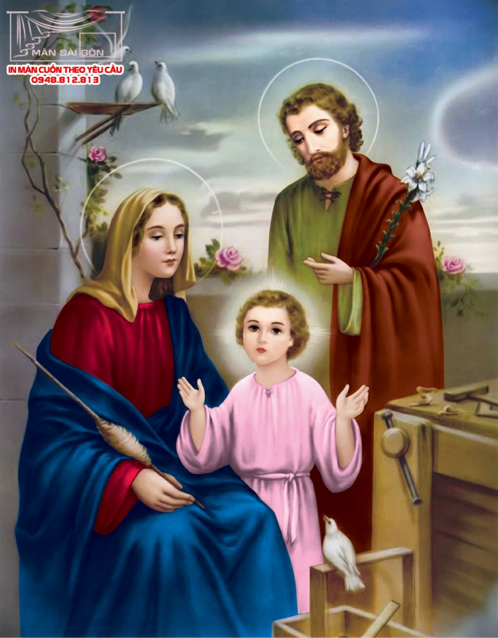 Man cuon in tranh - Màn cuốn in tranh