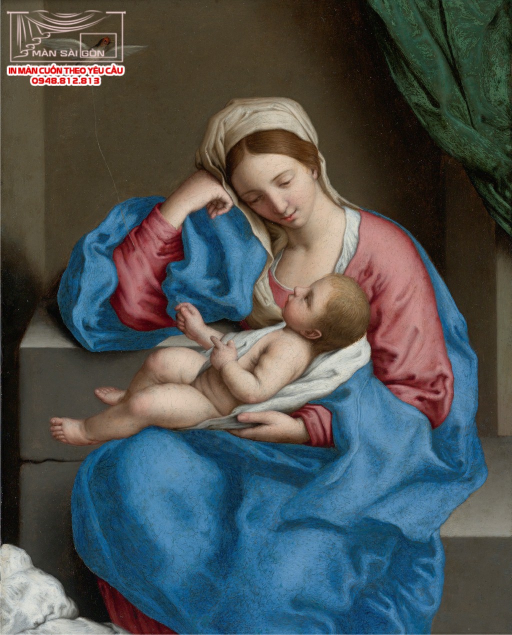 Man cuon in tranh - Màn cuốn in tranh