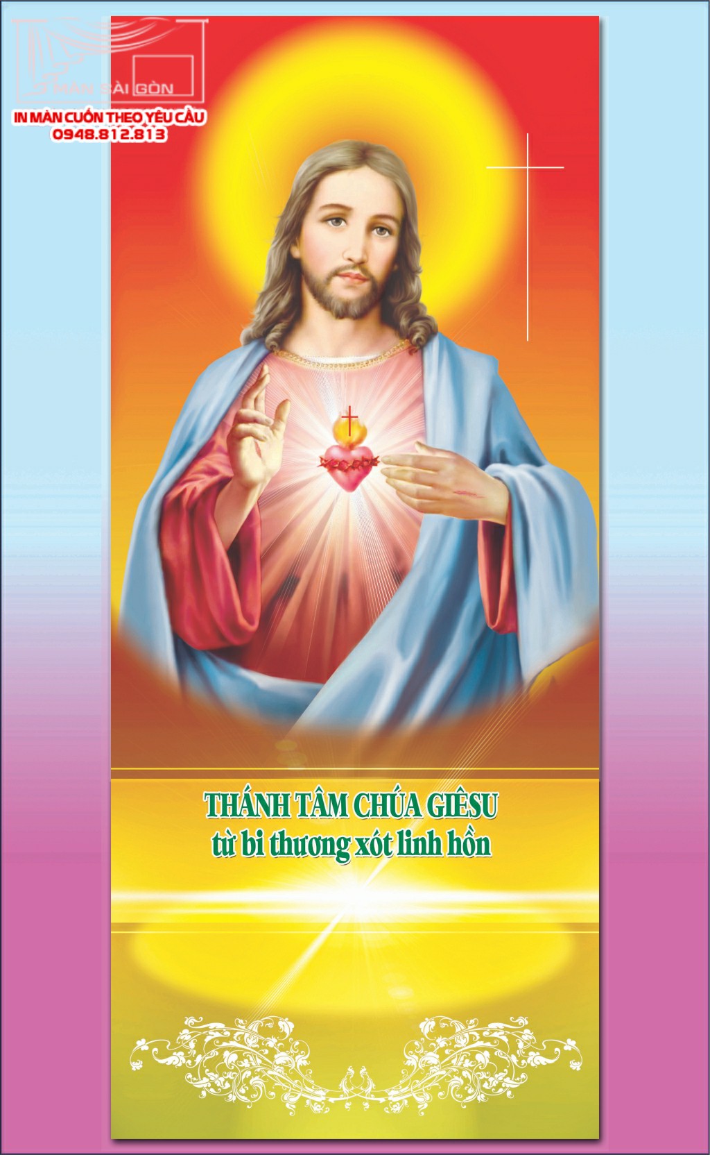 Man cuon in tranh - Màn cuốn in tranh