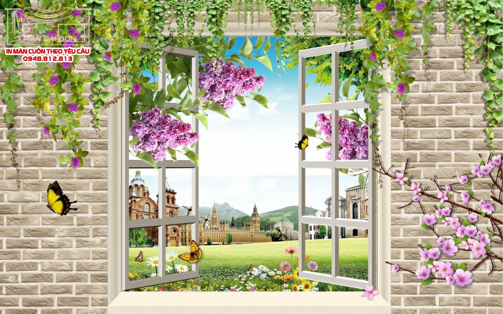 Man cuon in tranh - Màn cuốn in tranh