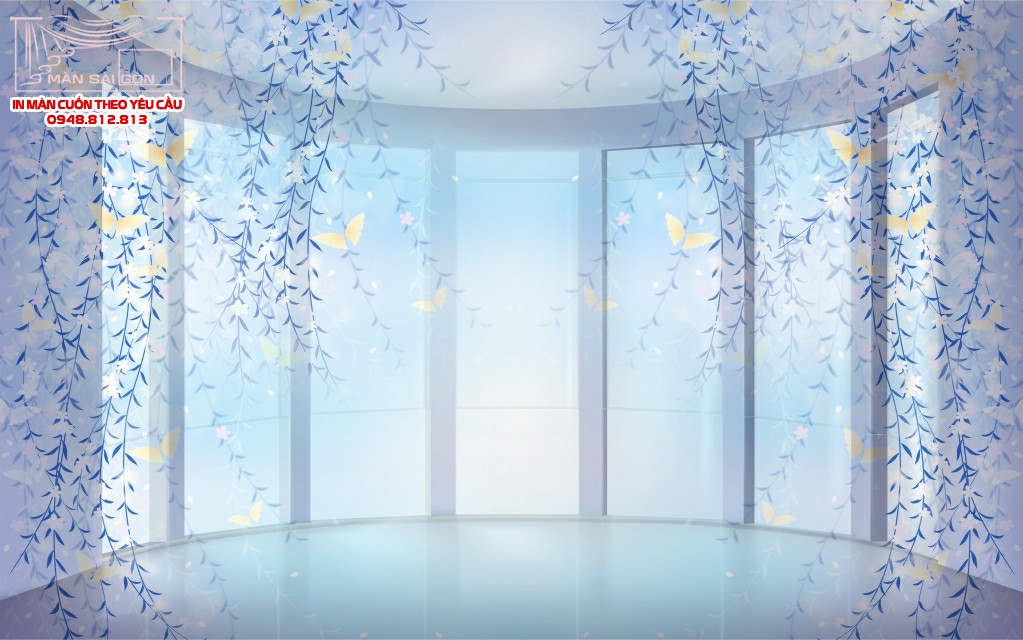 Man cuon in tranh - Màn cuốn in tranh