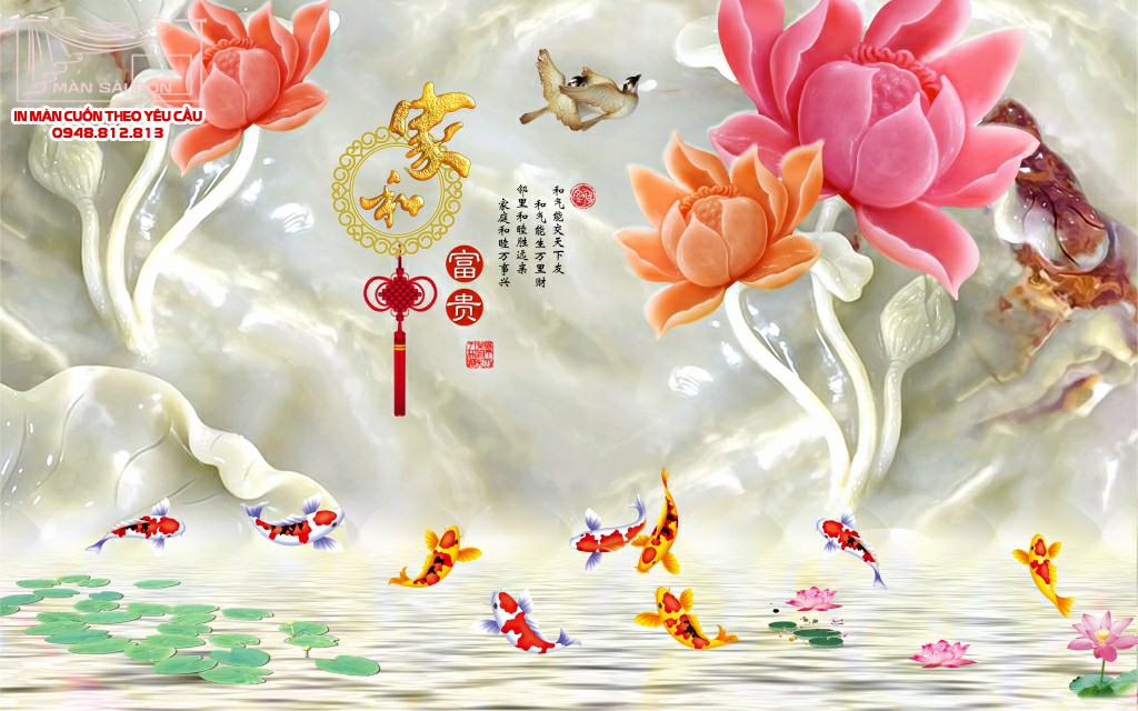 Man cuon in tranh - Màn cuốn in tranh