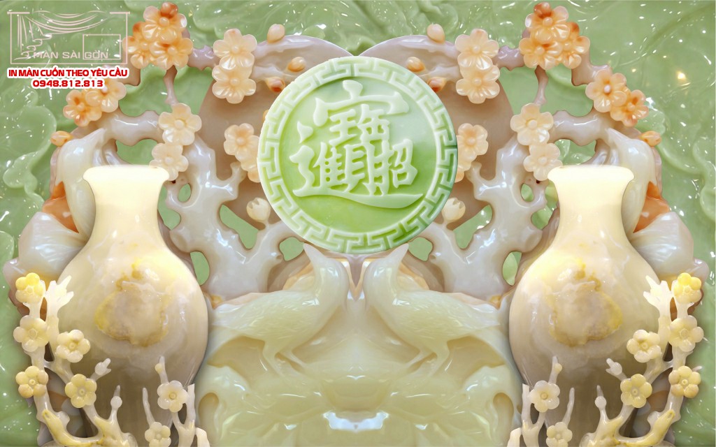 Man cuon in tranh - Màn cuốn in tranh