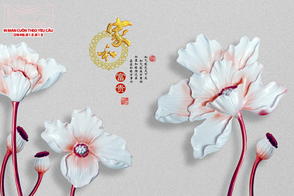 màn cuốn in tranh gia ngọc