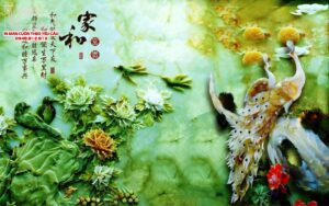 màn cuốn in tranh trần