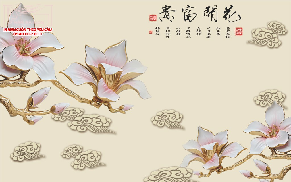 Man cuon in tranh - Màn cuốn in tranh