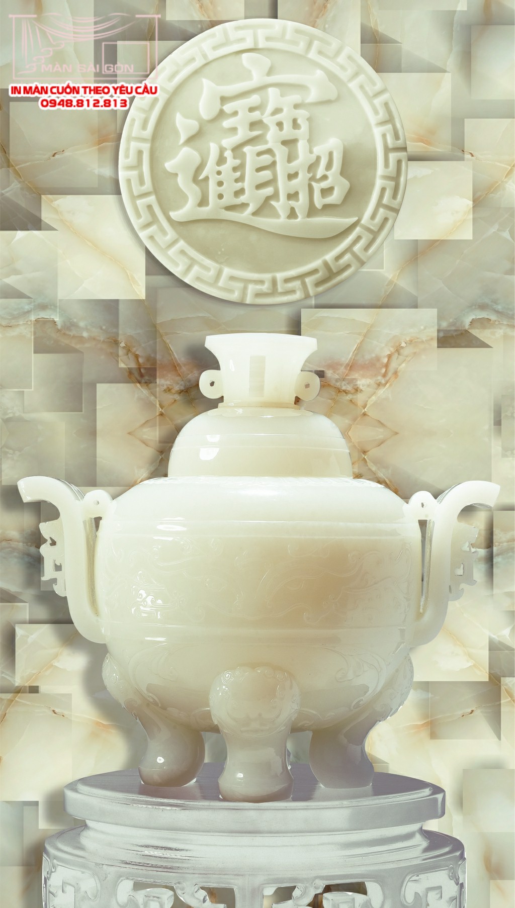 Man cuon in tranh - Màn cuốn in tranh