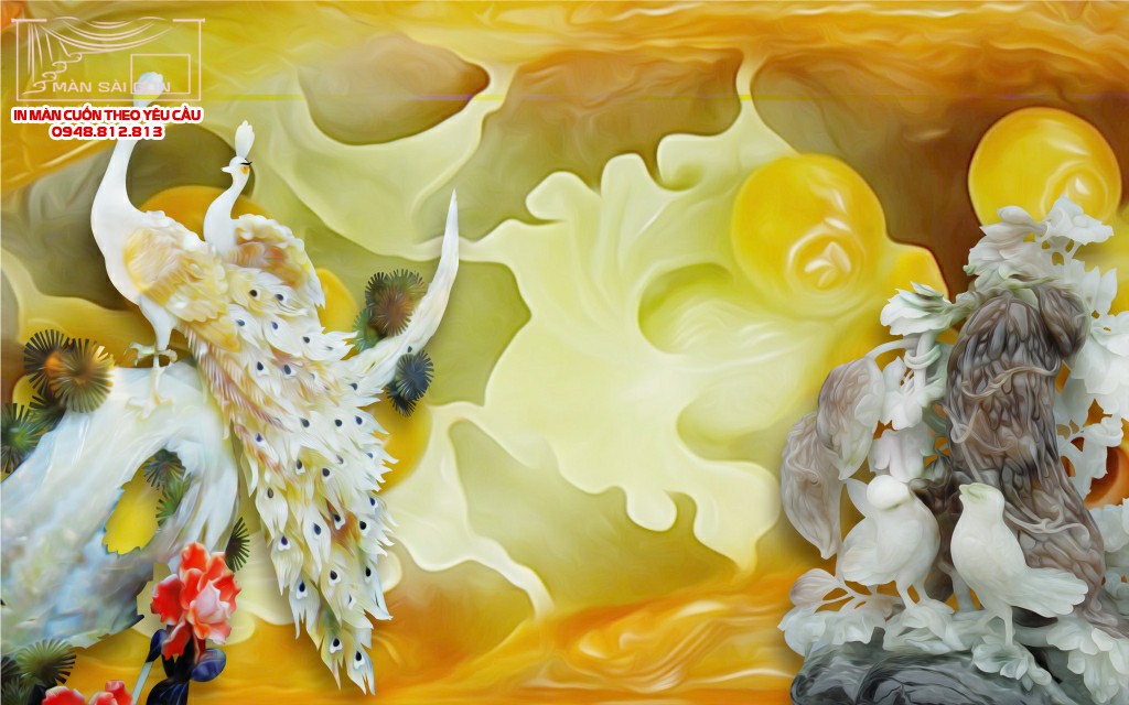 Man cuon in tranh - Màn cuốn in tranh