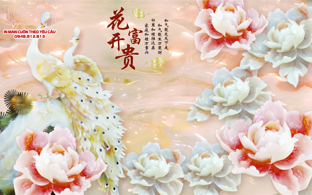 Man cuon in tranh - Màn cuốn in tranh