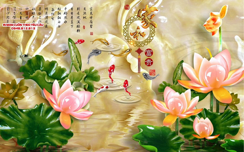 Man cuon in tranh - Màn cuốn in tranh