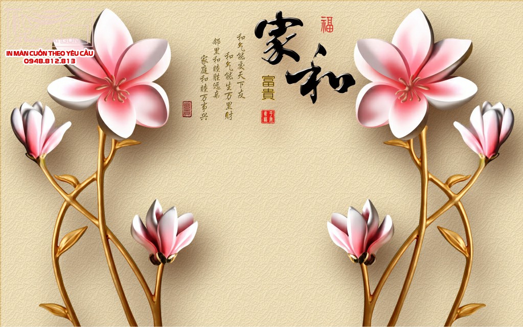 Man cuon in tranh - Màn cuốn in tranh