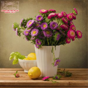 màn cuốn in tranh hoa quả