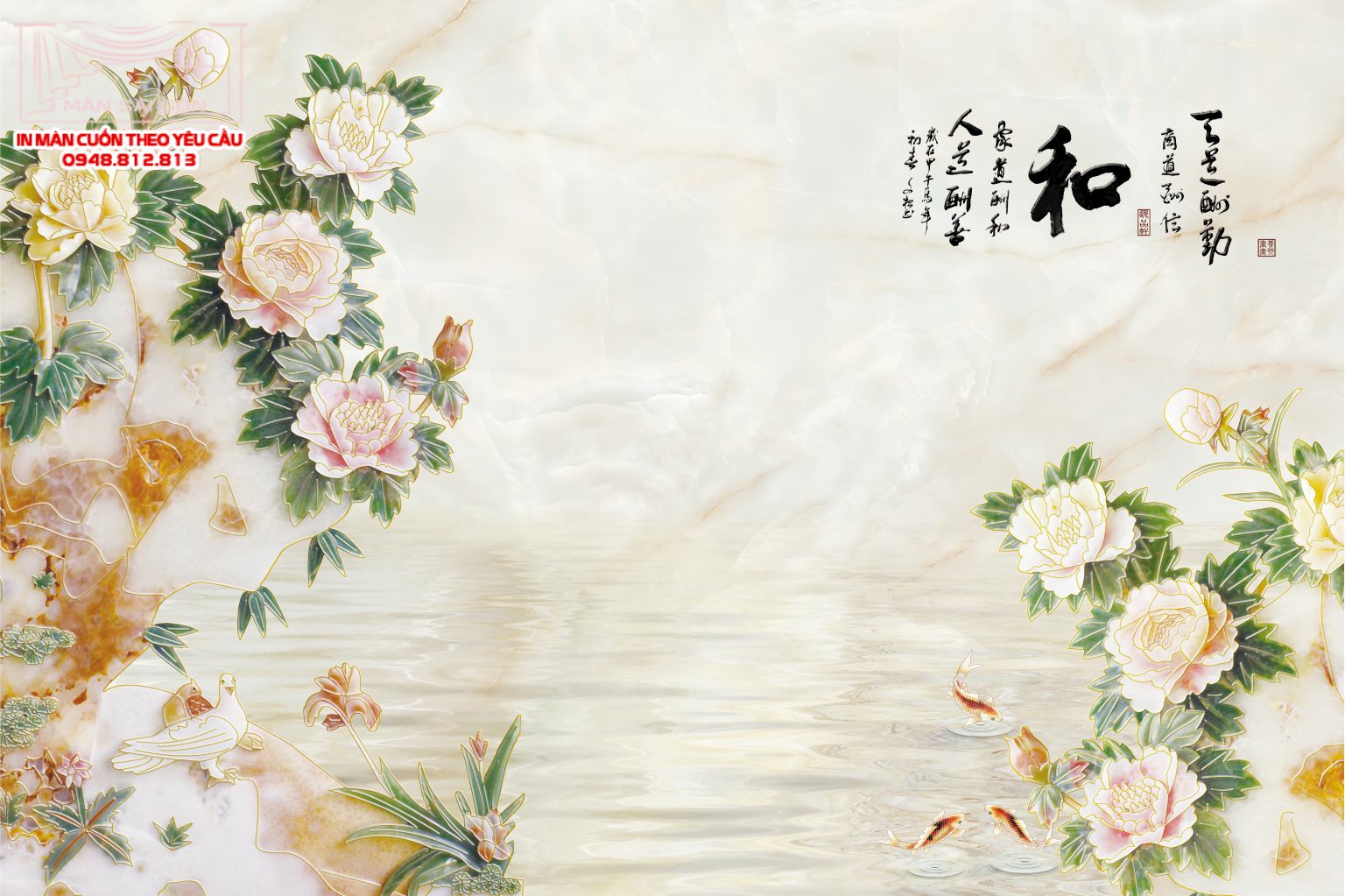 Man cuon in tranh - Màn cuốn in tranh