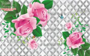 màn cuốn in tranh phòng khách