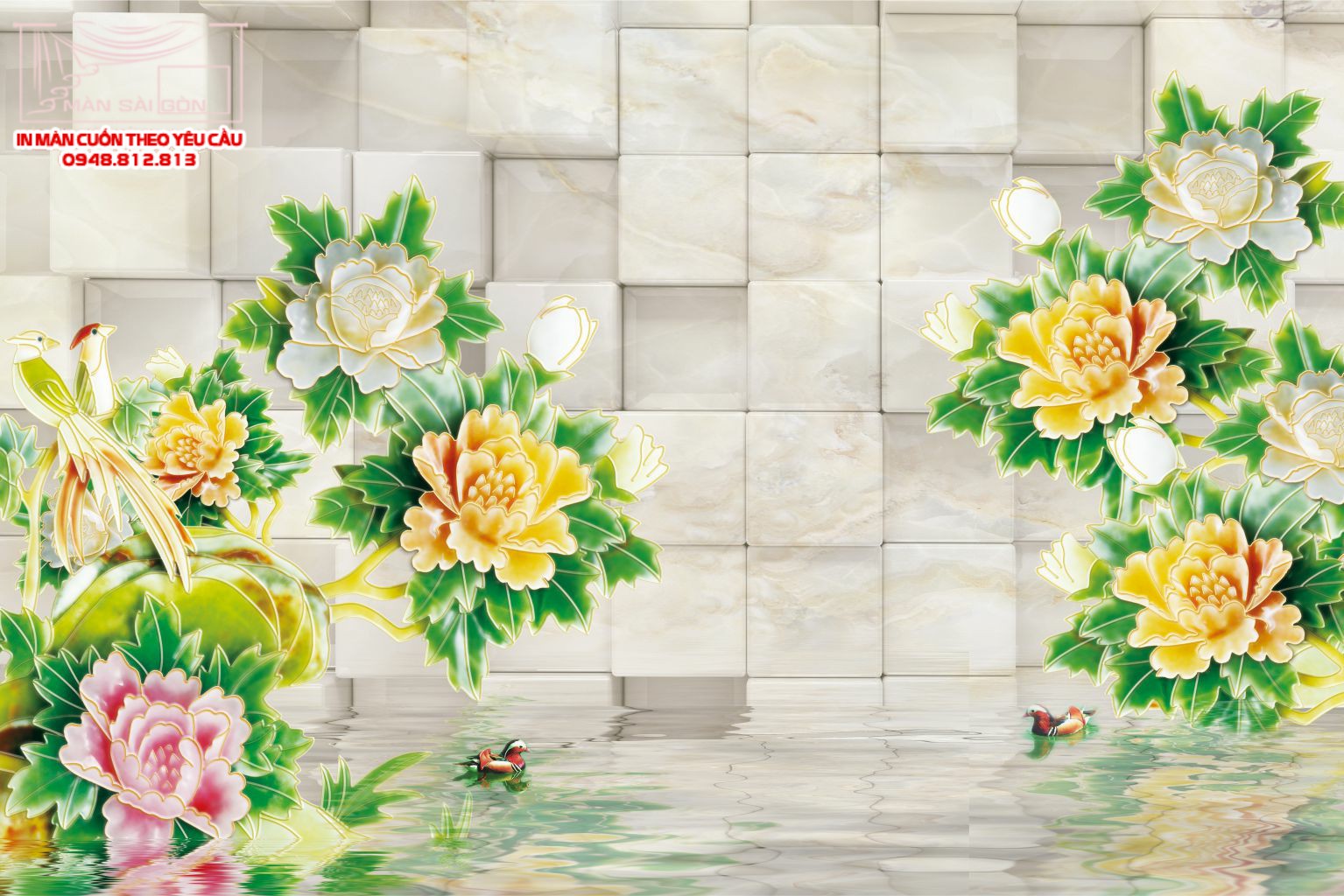 Man cuon in tranh - Màn cuốn in tranh