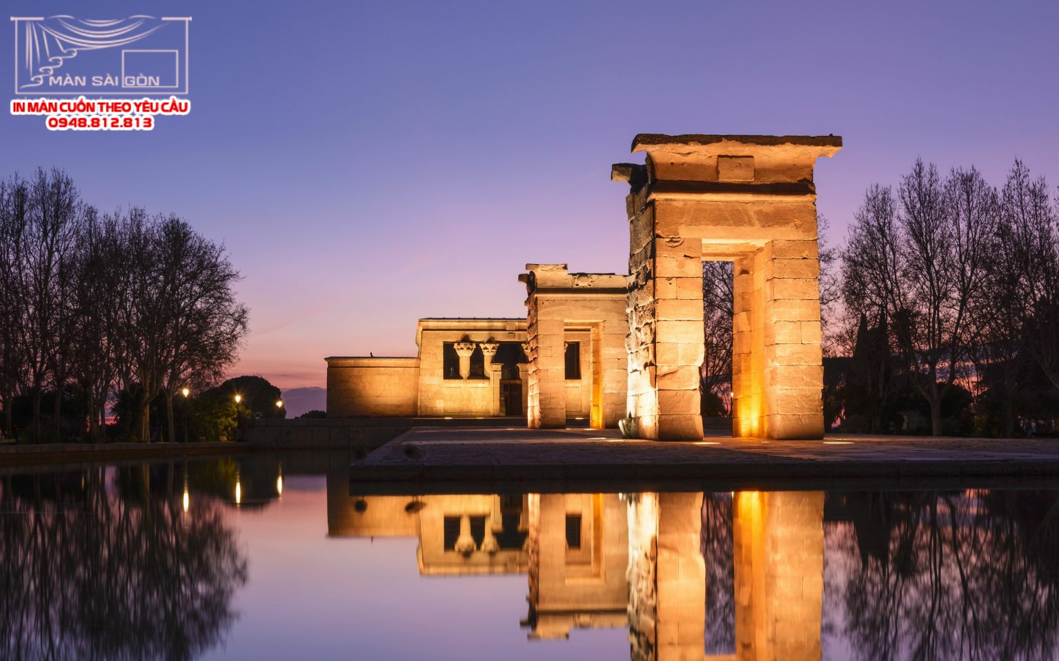 Man cuon in tranh - Màn cuốn in tranh