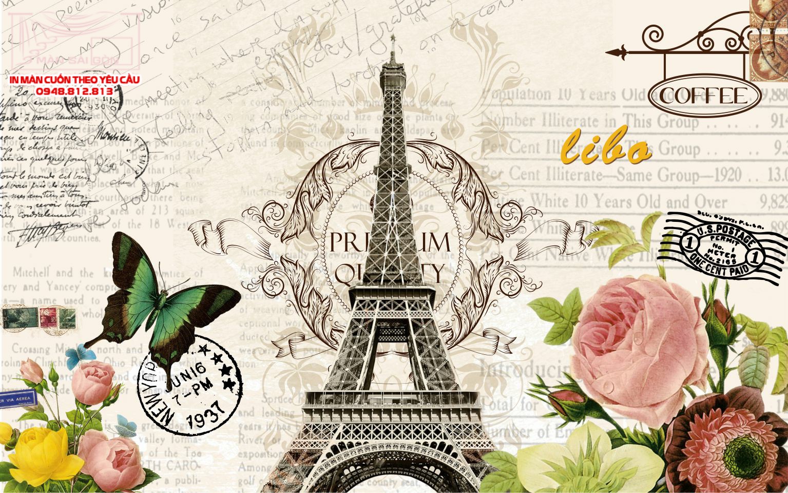 Man cuon in tranh - Màn cuốn in tranh