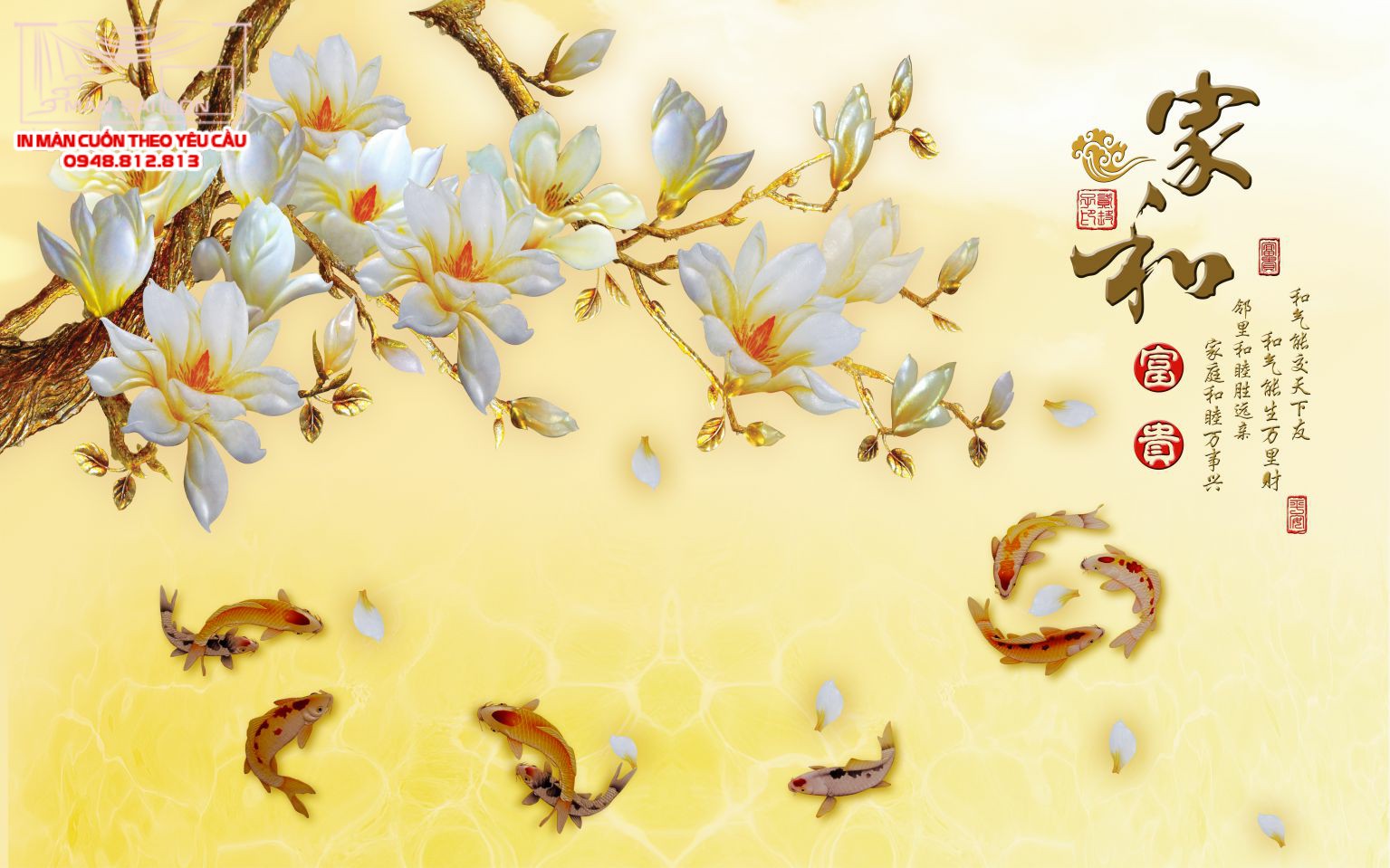 Man cuon in tranh - Màn cuốn in tranh