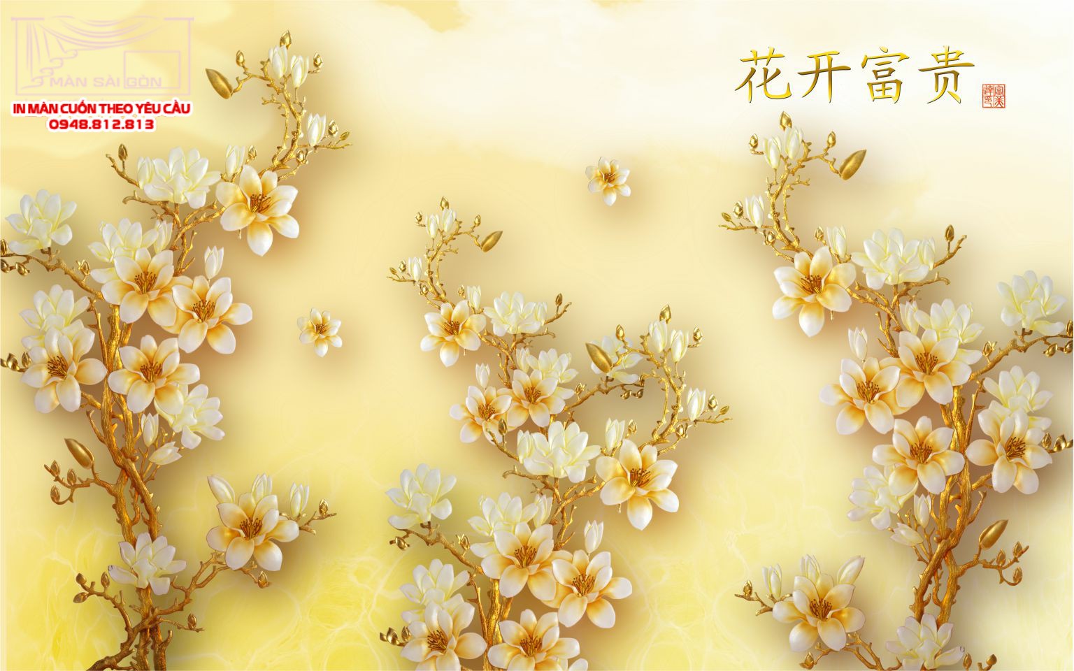 Man cuon in tranh - Màn cuốn in tranh