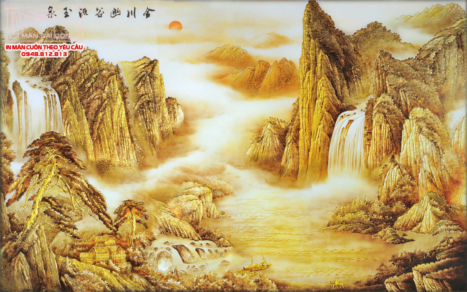 Man cuon in tranh - Màn cuốn in tranh