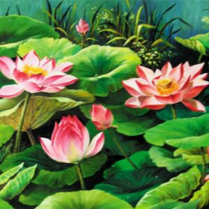 Màn cuốn in tranh sơn dầu TSD-145