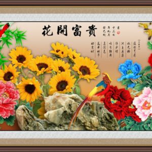 Màn cuốn in tranh sơn dầu TSD-124