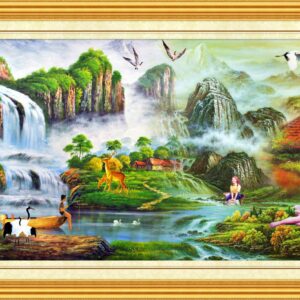 Màn cuốn in tranh sơn dầu TSD-80