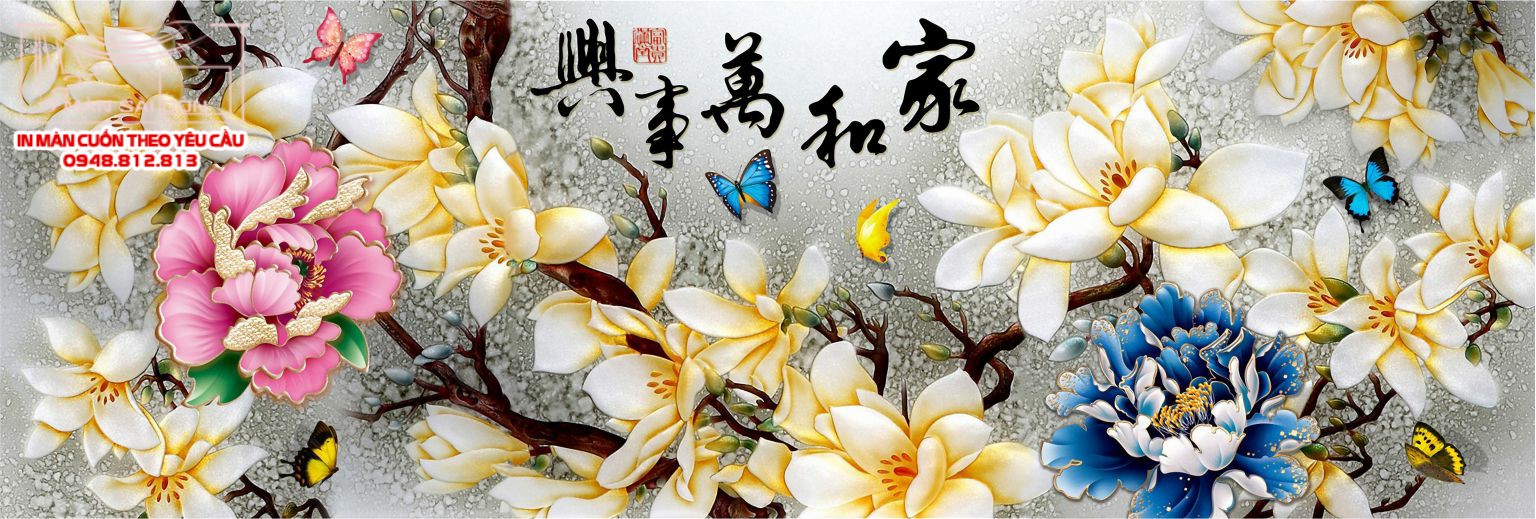 Man cuon in tranh - Màn cuốn in tranh