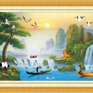 Màn cuốn in tranh sơn dầu TSD-76