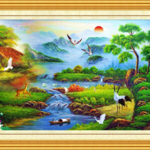 Màn cuốn in tranh sơn dầu TSD-74