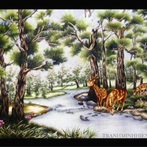 Màn cuốn in tranh sơn dầu TSD-83
