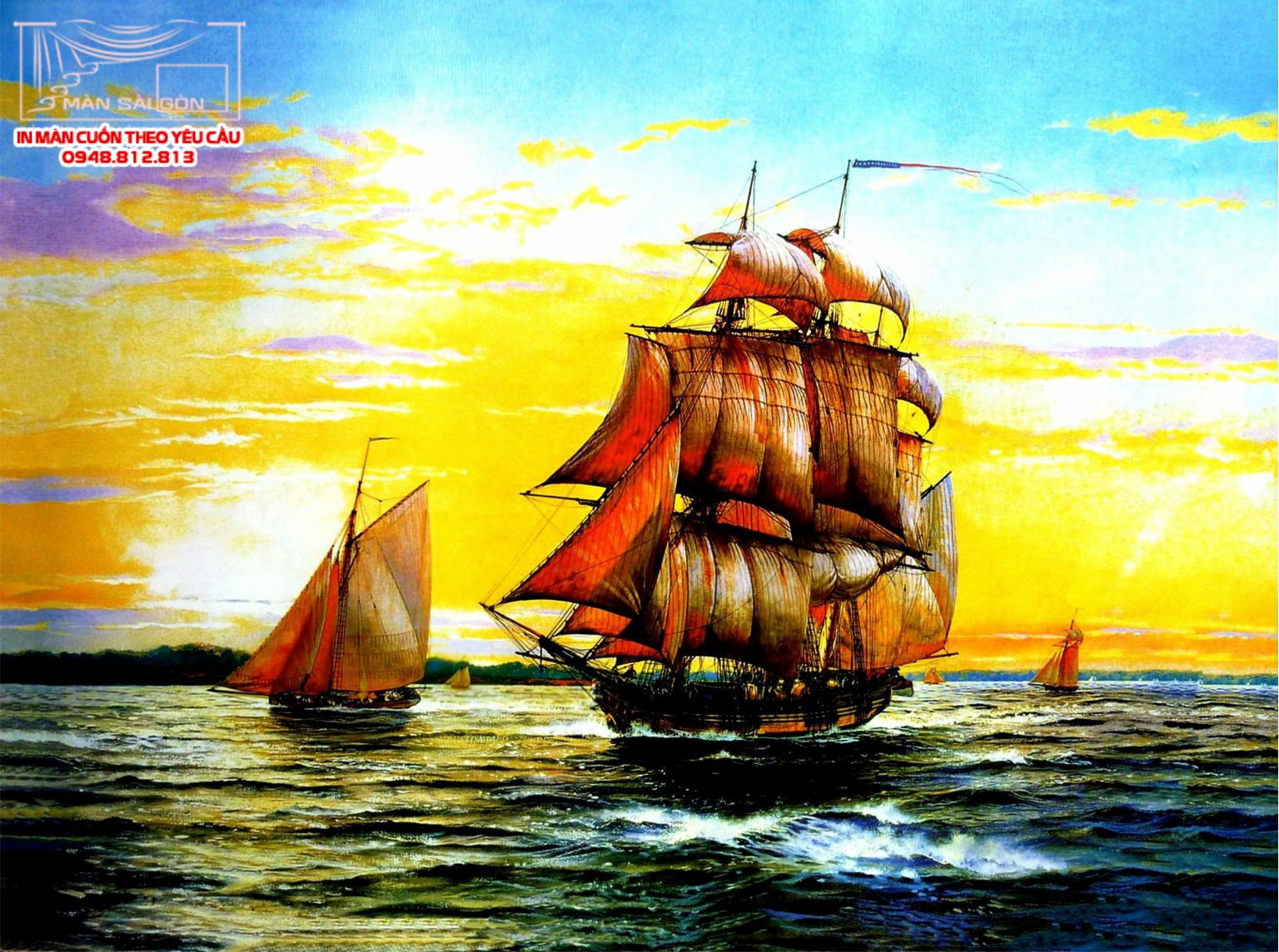 Man cuon in tranh - Màn cuốn in tranh