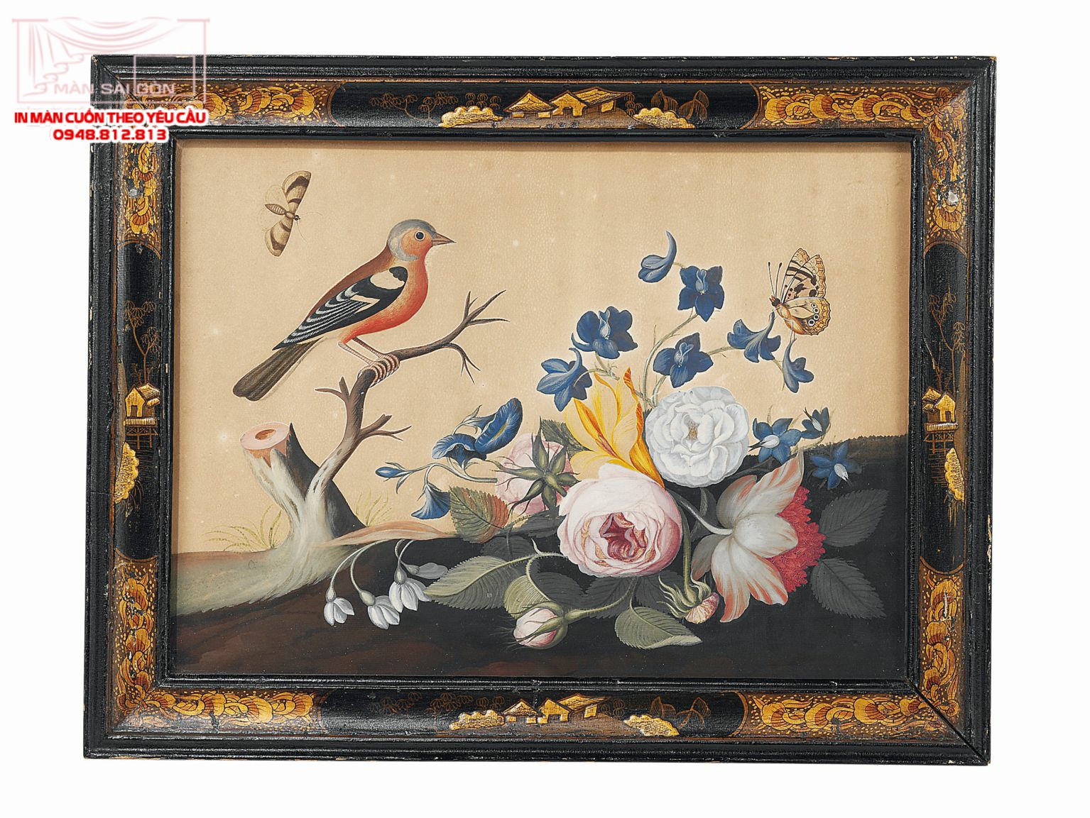 Man cuon in tranh - Màn cuốn in tranh