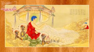 màn cuốn in tranh phật giáo