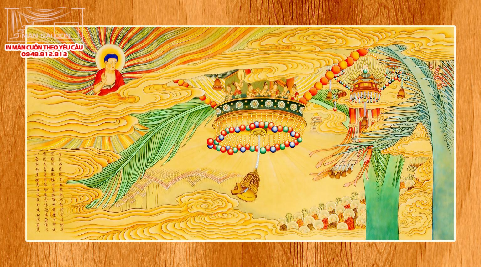 Man cuon in tranh - Màn cuốn in tranh