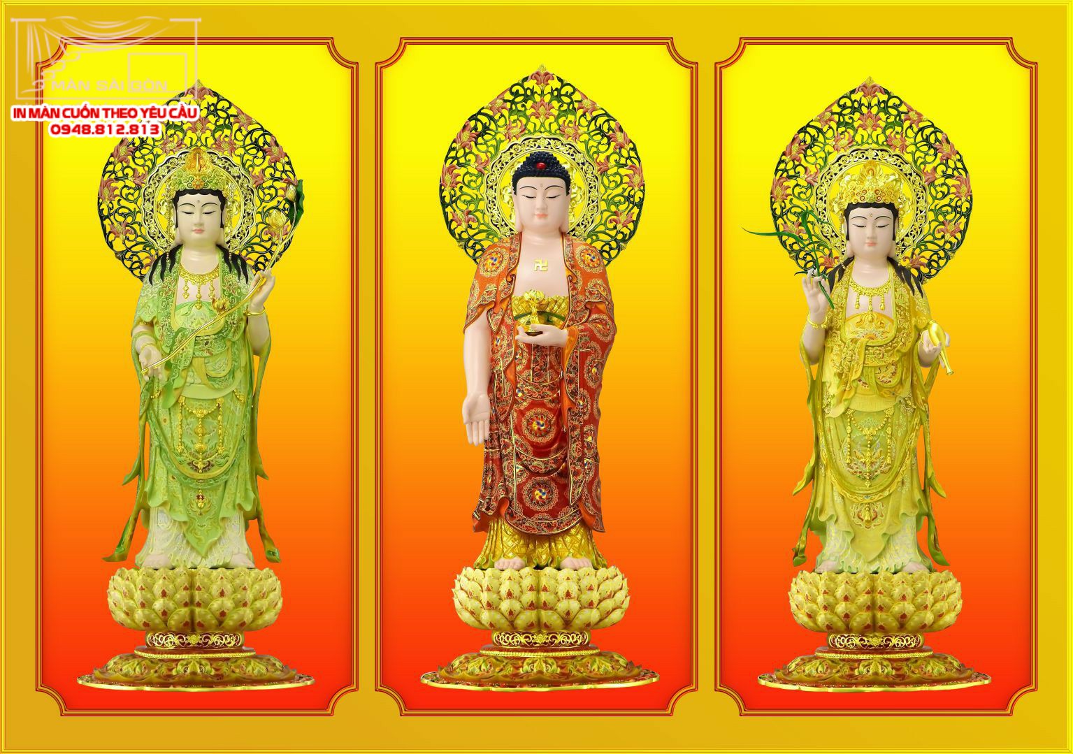 Man cuon in tranh - Màn cuốn in tranh