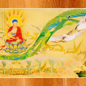 màn cuốn in tranh phật giáo